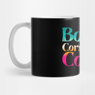 Books corgis and coffee Mug